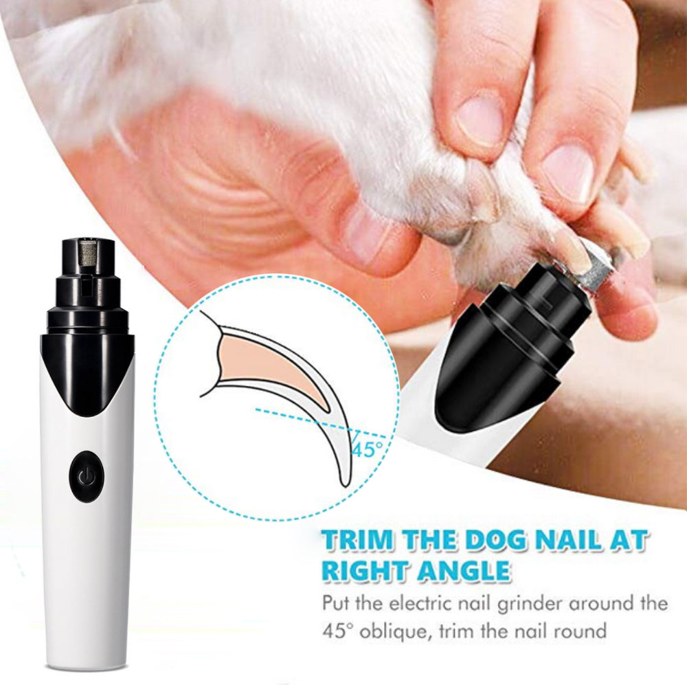 Rechargeable Pet Nail Grinder Dog Nail Clippers Painless USB Electric