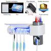 2 in 1 UV Light Ultraviolet Toothbrush Sterilizer  Automatic Toothpaste Dispenser Toothbrush Holder Home
